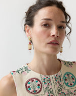 Load image into Gallery viewer, Aviary Classic Mini Earrings in White/Ruby

