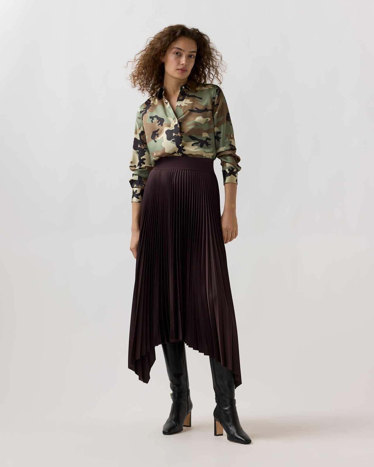 Ade Skirt in Mahogany