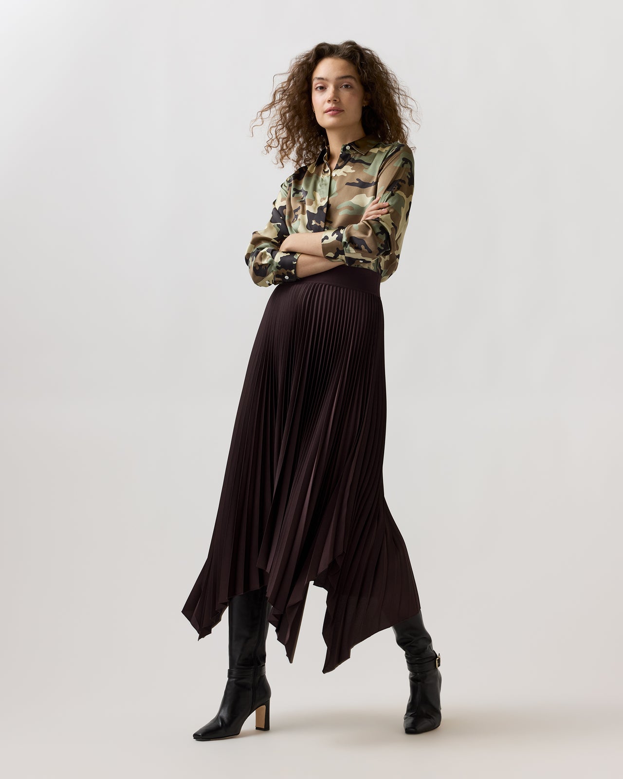 Ade Skirt in Mahogany