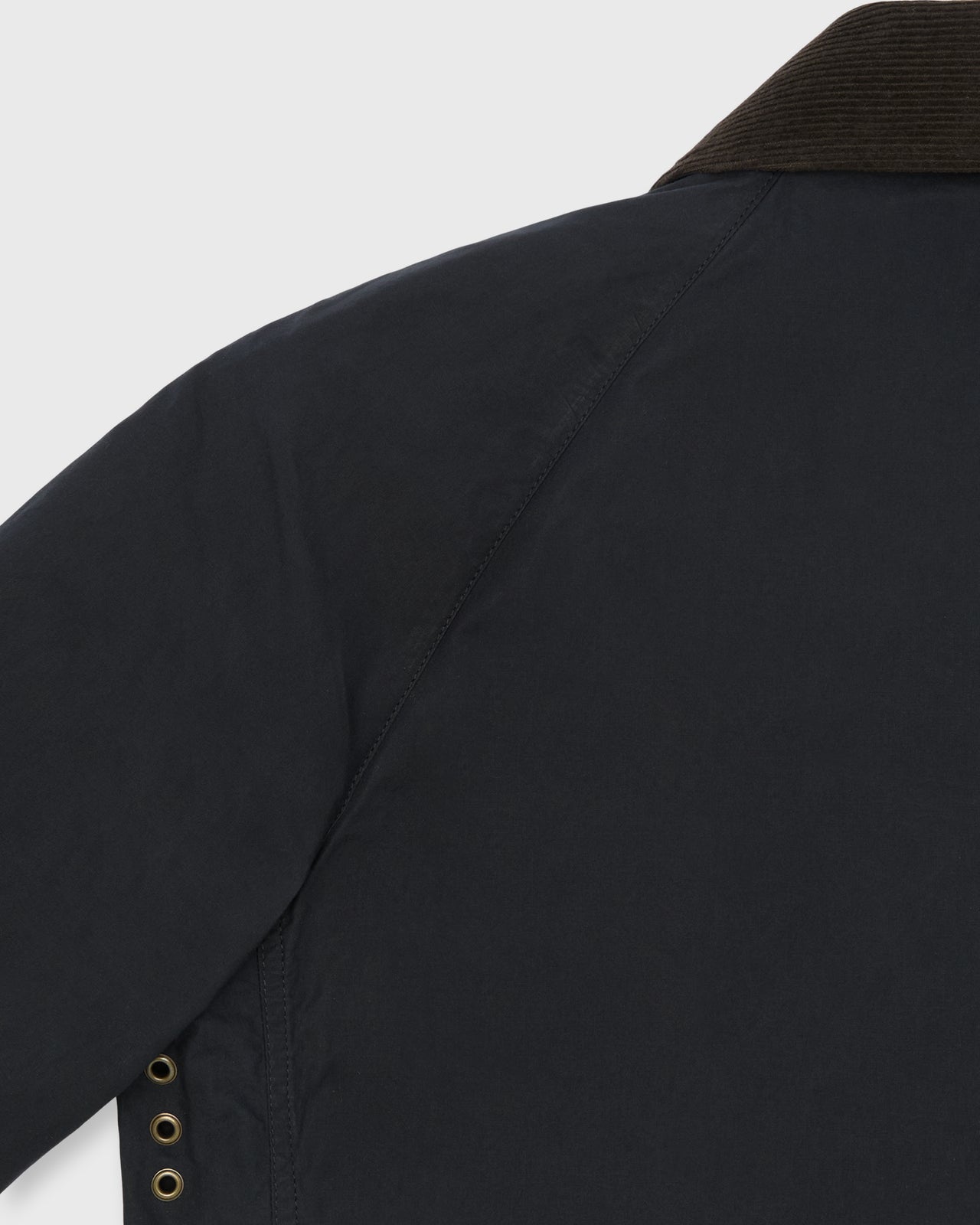 Cashpad Field Jacket in Navy Dry Waxed Poplin