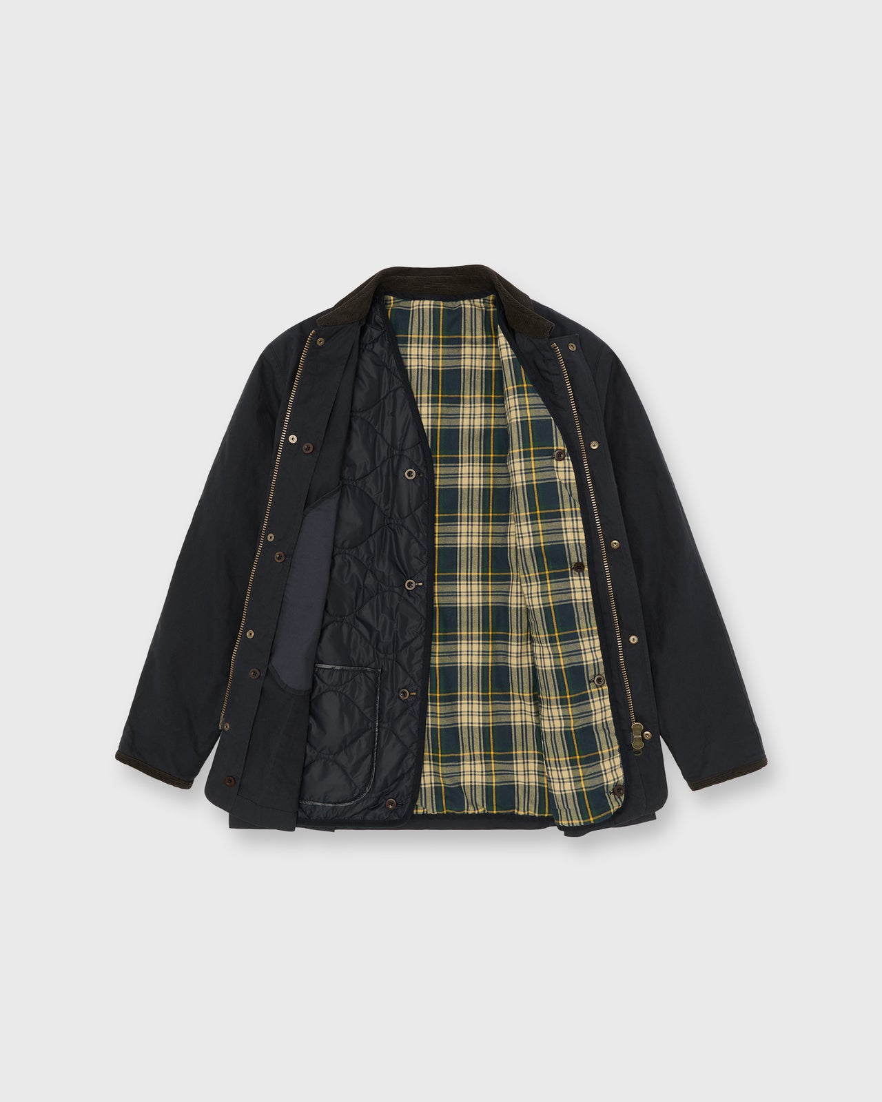 Cashpad Field Jacket in Navy Dry Waxed Poplin