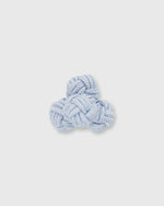 Load image into Gallery viewer, Small Silk Knot Cufflinks in Sky
