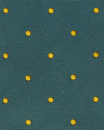 Load image into Gallery viewer, Silk Woven Tie in Spruce/Yellow Dot
