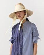Load image into Gallery viewer, The Hollyhock Hat in Ivory Wide &amp; Short Ribbon
