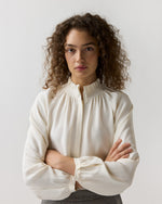 Load image into Gallery viewer, Wendy Blouse in Ivory Silk Crepe De Chine
