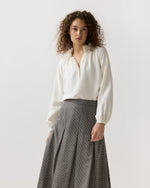 Load image into Gallery viewer, Wendy Blouse in Ivory Silk Crepe De Chine
