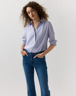 Load image into Gallery viewer, Natalia Blouse in Pale Lavender Silk Crepe De Chine
