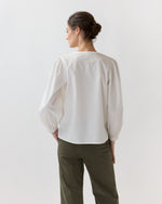 Load image into Gallery viewer, Nanette Blouse in Ivory Embroidered Poplin
