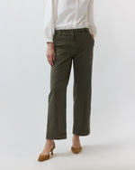 Load image into Gallery viewer, Weekender Pant in Olive Stretch Twill
