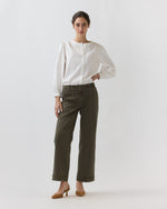 Load image into Gallery viewer, Nanette Blouse in Ivory Embroidered Poplin
