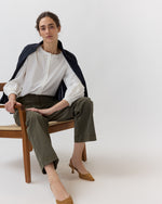 Load image into Gallery viewer, Nanette Blouse in Ivory Embroidered Poplin
