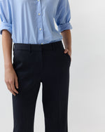 Load image into Gallery viewer, Lane Pant in Heather Navy Cavalry Twill
