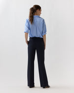 Load image into Gallery viewer, Lane Pant in Heather Navy Cavalry Twill
