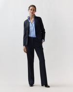 Load image into Gallery viewer, Lane Pant in Heather Navy Cavalry Twill
