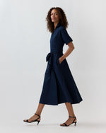 Load image into Gallery viewer, Kimber Dress in Navy Poplin
