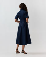 Load image into Gallery viewer, Kimber Dress in Navy Poplin
