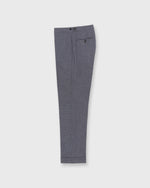 Load image into Gallery viewer, Side-Tab Dress Trouser in Blue/Navy Houndstooth Brushed Hopsack
