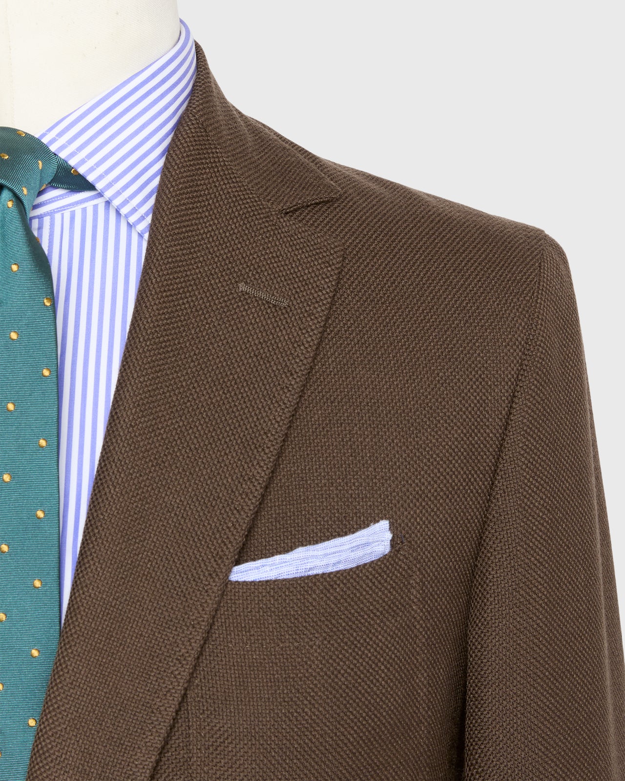 Ghost Blazer in Chocolate Hopsack