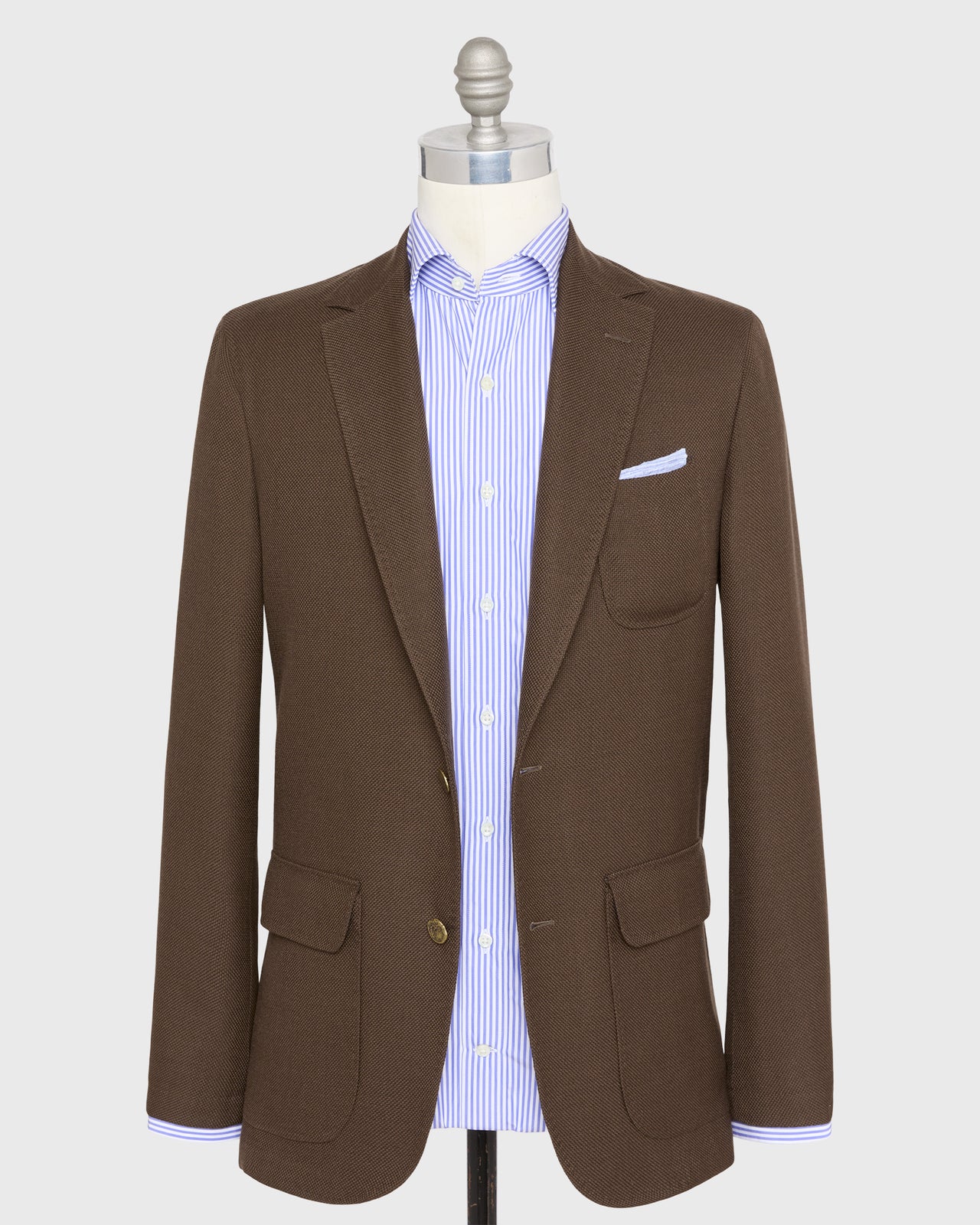 Ghost Blazer in Chocolate Hopsack