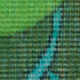 Hand-Rolled Cotton Print Pocket Square in Green/Purple Elephant
