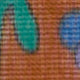 Hand-Rolled Cotton Print Pocket Square in Orange/Blue Elephant