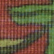Hand-Rolled Cotton Print Pocket Square in Orange/Pink Tropical Bird