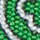 Silk Print Tie in Green Quatrefoil Tile