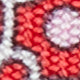 Silk Print Tie in Red Quatrefoil Tile