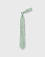 Load image into Gallery viewer, Silk/Linen Print Tie in Clover/Chalk Flower
