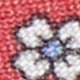 Silk Print Tie in Papaya/Sky Floral Foulard