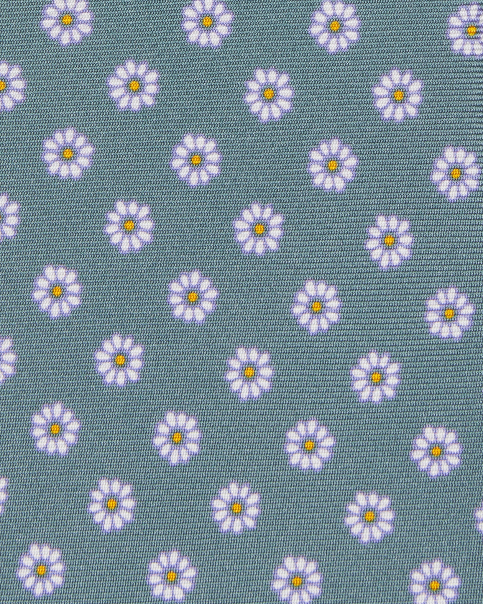 Silk Print Tie in Air Force/Chalk/Orange Flower | Shop Sid Mashburn