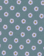 Load image into Gallery viewer, Silk Print Tie in Air Force/Chalk/Orange Flower
