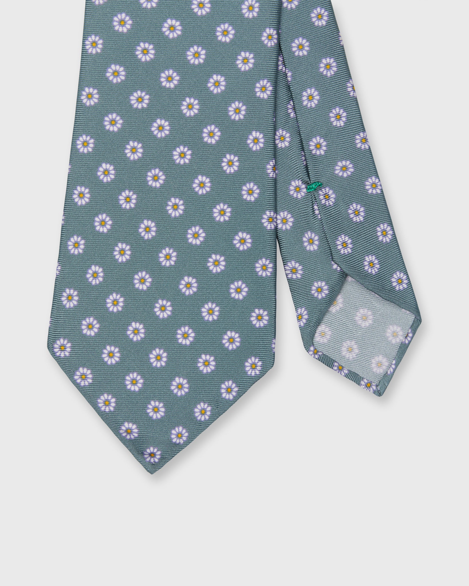 小物  Peak Asterisk Tie Silk Print Tie in Air Force/Chalk/Orange Flower | Shop Sid Mashburn