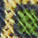 Linen Print Tie in Navy/Straw/Olive Foulard