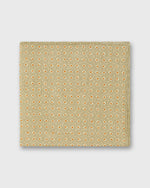 Load image into Gallery viewer, Linen Print Pocket Square in Pebble/Straw/Orange Foulard
