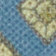 Linen Print Pocket Square in Blue/Stone Medallion