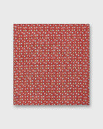 Load image into Gallery viewer, Linen Print Pocket Square in Red/Sky Floral
