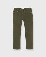 Load image into Gallery viewer, Slim Straight 5-Pocket Pant in Olive Garment-Dyed Canvas
