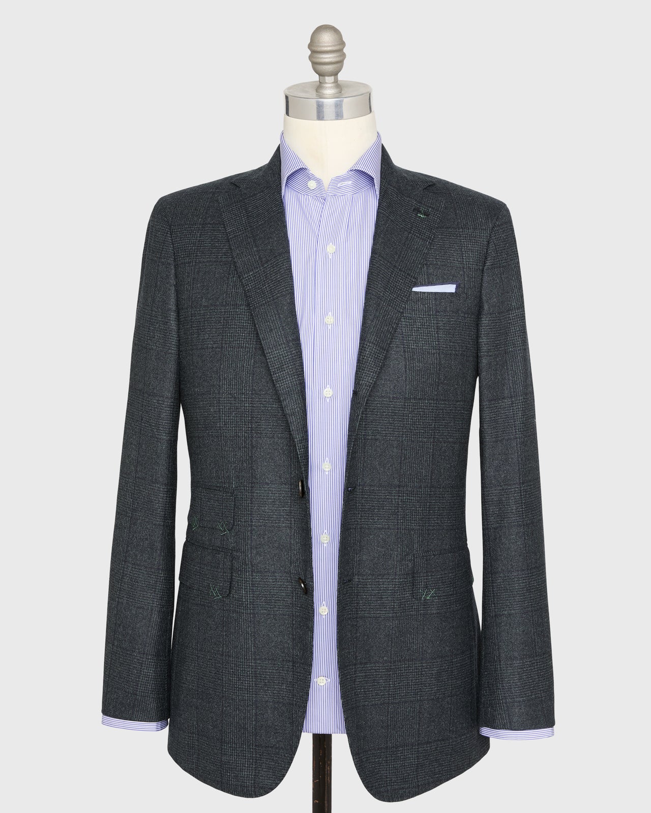 Virgil No. 4 Suit in Spruce/Navy Glen Plaid Flannel