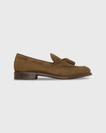 Load image into Gallery viewer, Italian Tassel Loafer in Acorn Suede
