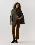 Load image into Gallery viewer, Bennet Tailored Cape in Lovat/Terracotta/Multi Plaid Harris Tweed
