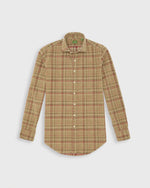 Load image into Gallery viewer, Otto Handmade Sport Shirt in Oat/Berry/Brown Plaid Corduroy
