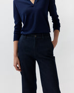 Load image into Gallery viewer, Lindy Trouser Jean in Indigo Stretch Denim
