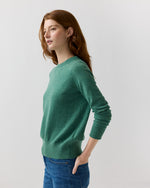 Load image into Gallery viewer, Kit Crewneck Sweater in Lovat Cashmere
