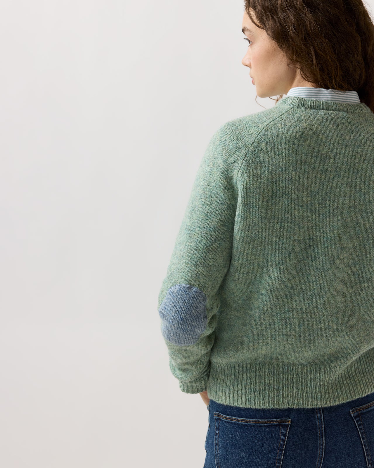 Robbie Sweater in Heather Meadow Rustic Wool