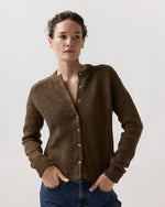 Load image into Gallery viewer, Romy Cardigan in Heather Chestnut Rustic Wool
