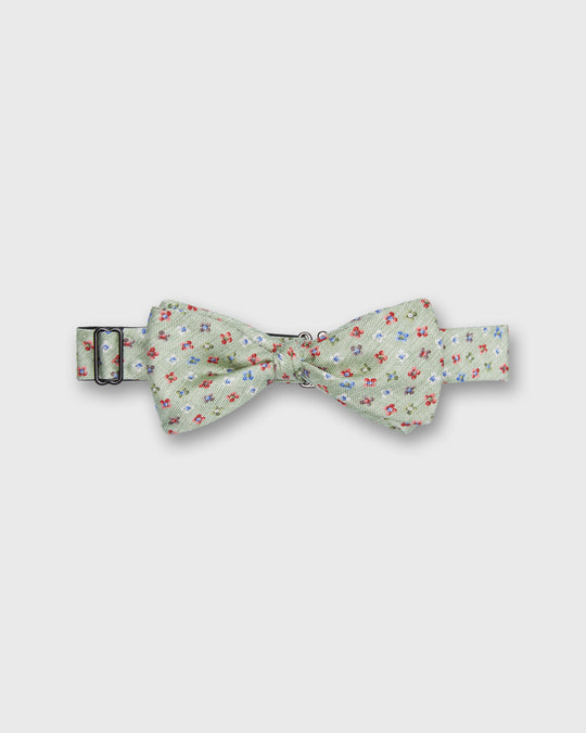 Silk Bow Tie in Sage Catherine Floral