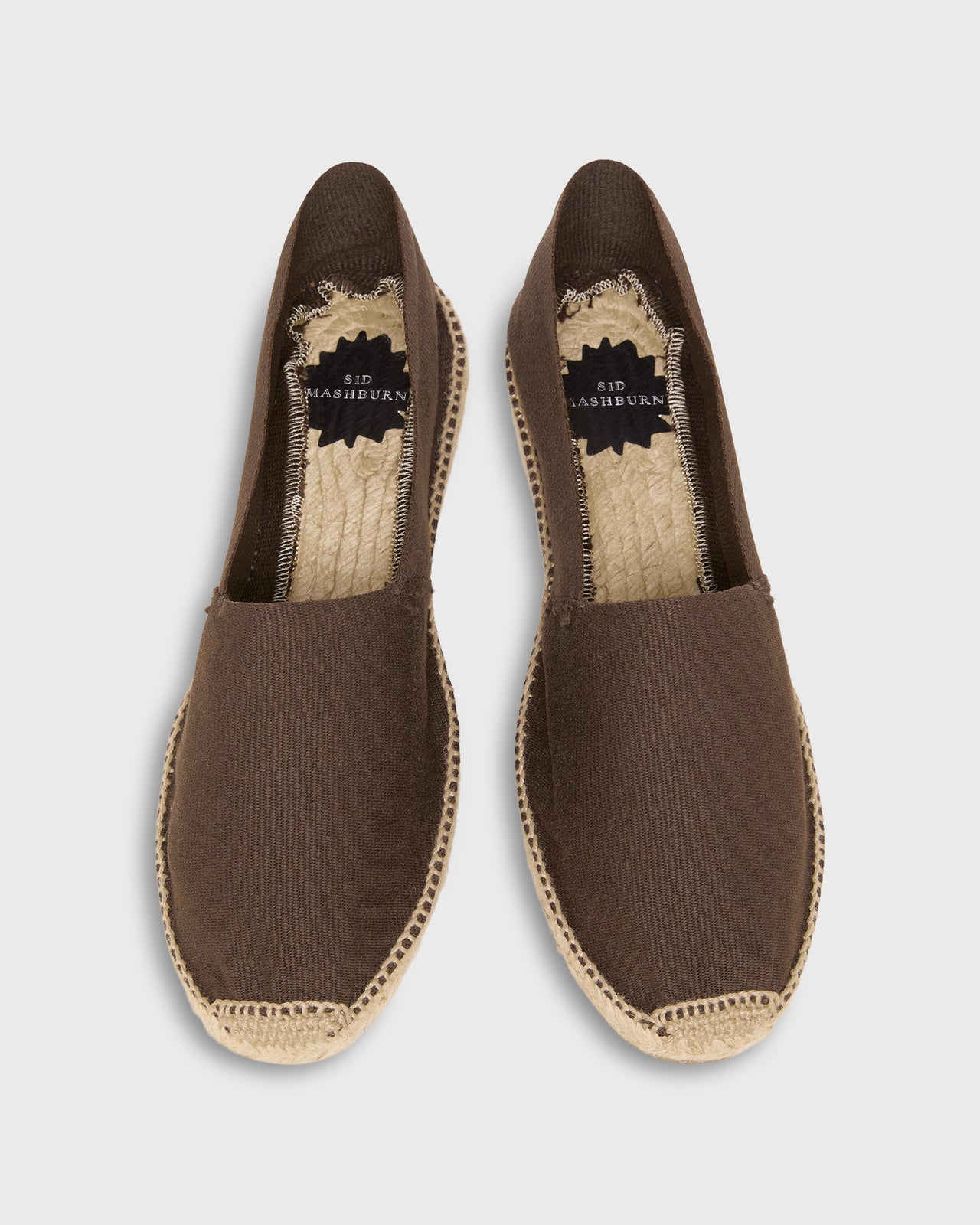 Classic Espadrille in Chocolate Canvas