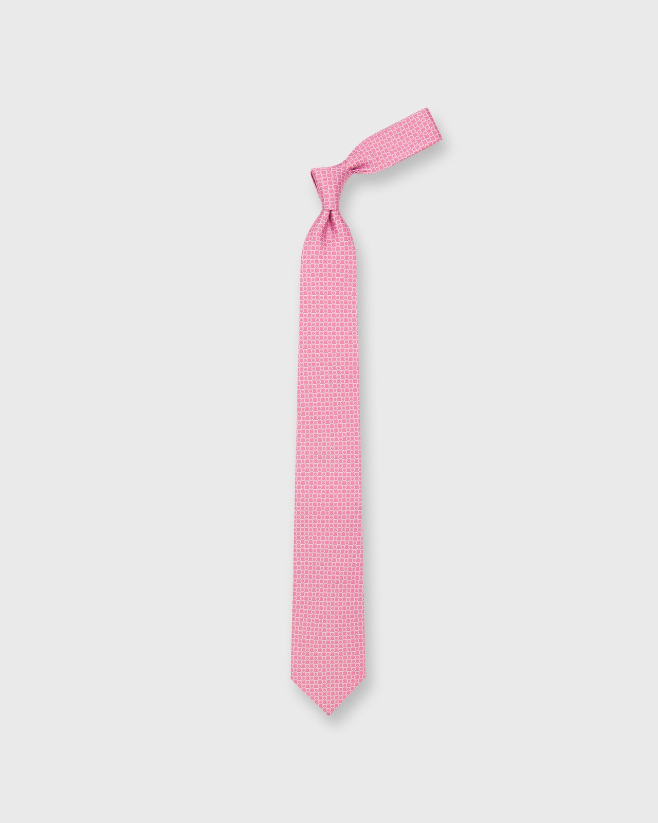 Silk Print Tie in Pink Link