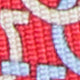 Silk Print Tie in Red Gancini Links